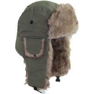 Trapper Warm Russian Trooper Hat Green